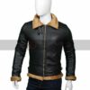 Mens B3 Shearling Black Leather Jacket