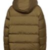 Mens Hooded Winter Brown Parachute Jacket