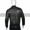 Mens Leather Bomber Black Jacket