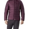 Winter Puffer Burgundy Down Jacket