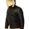 B3 Shearling Removable Hood Jacket