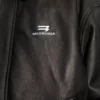 Hailey Bieber Oversized Leather Jacket