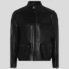 Vintage Cafe Racer Leather Jacket