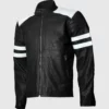 Cafe Racer Retro Black Leather Jacket