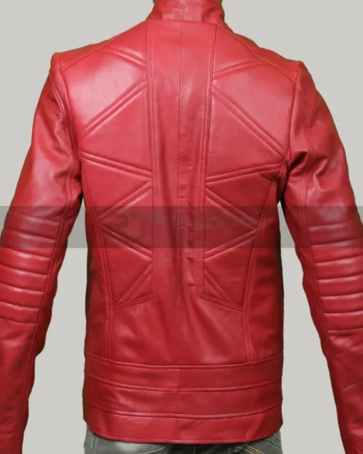 Mens Red Leather Jacket