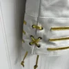 Mens White Leather Jacket