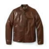 Men's Leather Racer Jacket