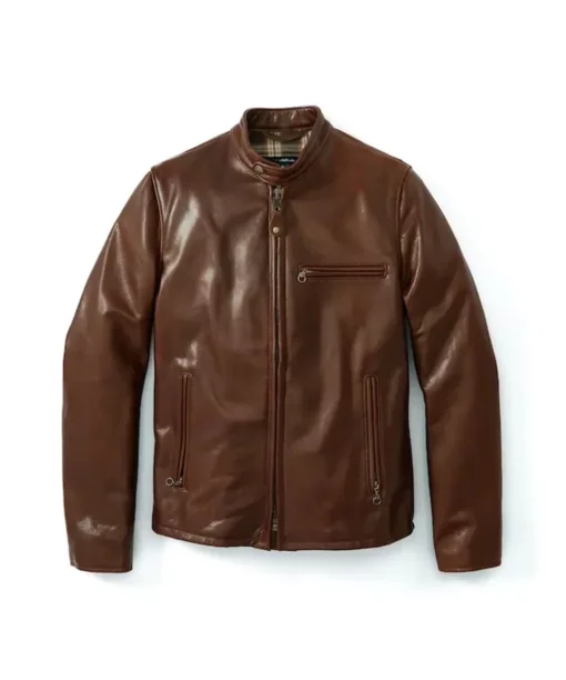 Men's Leather Racer Jacket