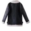 Women’s B3 Aviator Shearling Black Leather Coat